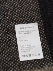 画像5: YOKO SAKAMOTO / WOOL LONG SCARF / BEIGE (5)