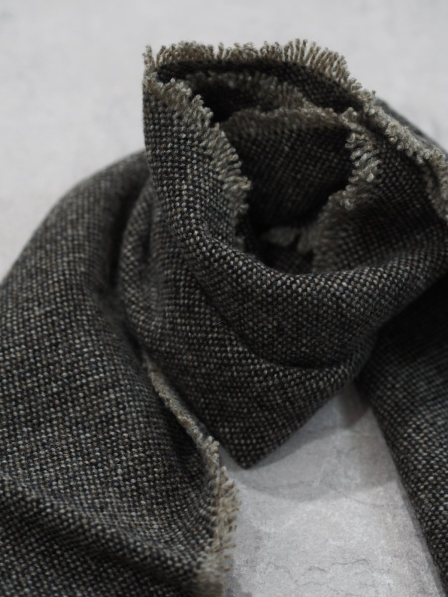 画像3: YOKO SAKAMOTO / WOOL LONG SCARF / BEIGE (3)