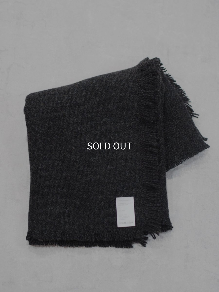 画像2: YOKO SAKAMOTO / WOOL LONG SCARF / BLACK (2)