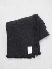 画像2: YOKO SAKAMOTO / WOOL LONG SCARF / BLACK (2)