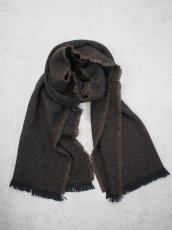 画像1: YOKO SAKAMOTO / WOOL LONG SCARF / BROWN (1)
