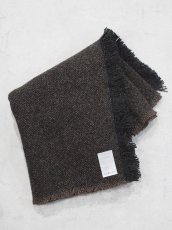 画像2: YOKO SAKAMOTO / WOOL LONG SCARF / BROWN (2)