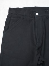 画像2: YOKO SAKAMOTO /  WORK 5POCKET STRAIGHT PANTS /  HERRINGBON / BLACK (2)