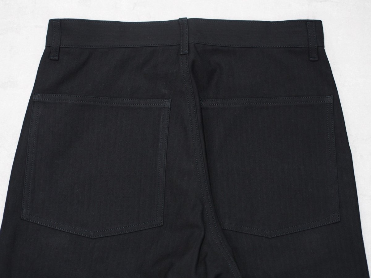 画像6: YOKO SAKAMOTO /  WORK 5POCKET STRAIGHT PANTS /  HERRINGBON / BLACK (6)