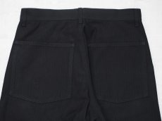 画像6: YOKO SAKAMOTO /  WORK 5POCKET STRAIGHT PANTS /  HERRINGBON / BLACK (6)
