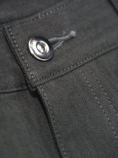 画像3: YOKO SAKAMOTO /  WORK 5POCKET STRAIGHT PANTS /  HERRINGBON / OLIVE (3)