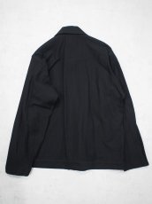 画像6: YOKO SAKAMOTO /  WORK BLOUSE / HERRINGBONE / BLACK (6)