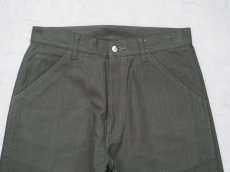 画像2: YOKO SAKAMOTO /  WORK 5POCKET STRAIGHT PANTS /  HERRINGBON / OLIVE (2)