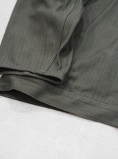 画像3: YOKO SAKAMOTO /  WORK BLOUSE / HERRINGBONE / OLIVE (3)