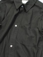 画像4: YOKO SAKAMOTO /  WORK BLOUSE / HERRINGBONE / OLIVE (4)