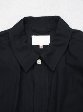 画像2: YOKO SAKAMOTO /  WORK BLOUSE / HERRINGBONE / BLACK (2)