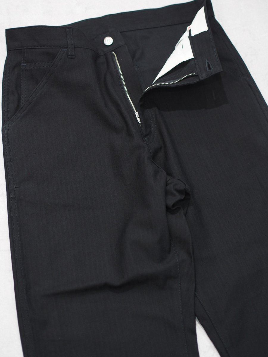 画像3: YOKO SAKAMOTO /  WORK 5POCKET STRAIGHT PANTS /  HERRINGBON / BLACK (3)