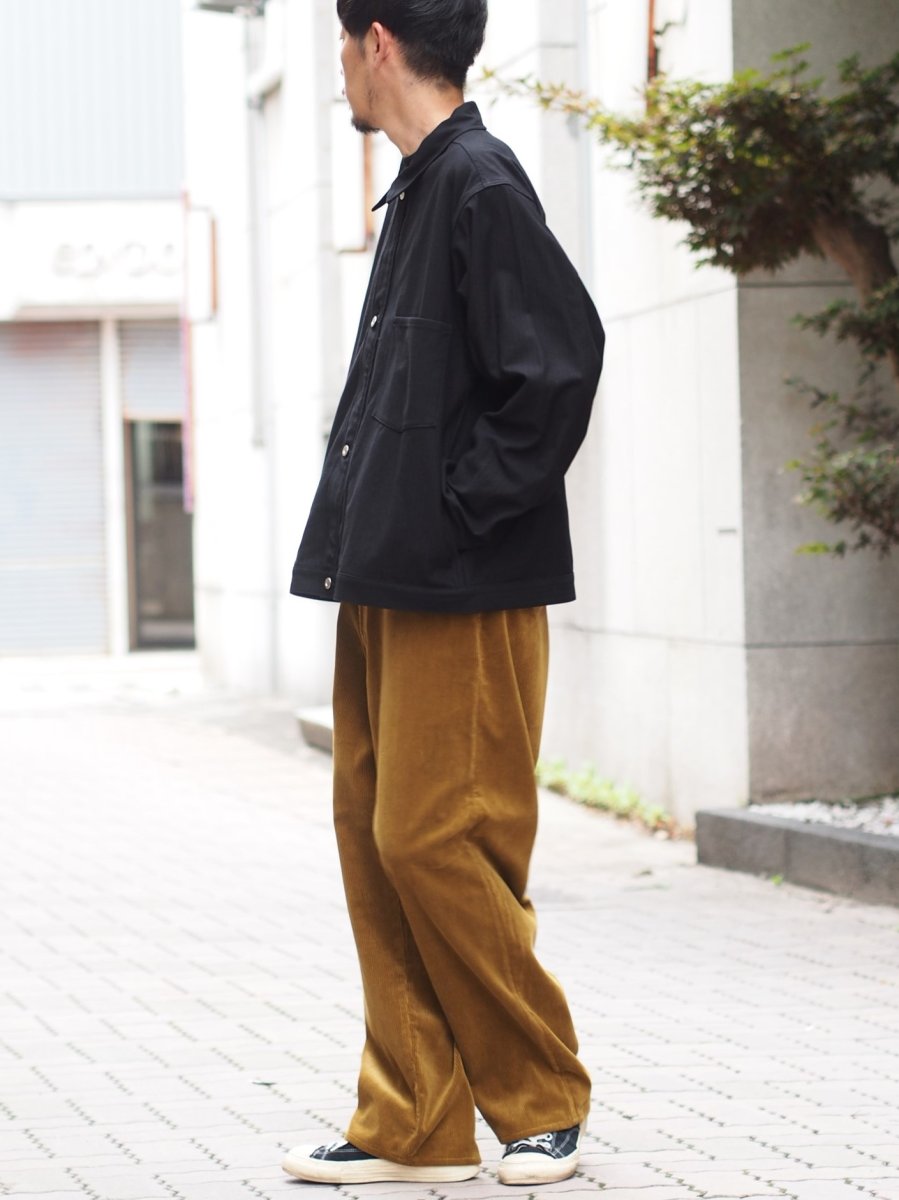 画像11: YOKO SAKAMOTO /  WORK BLOUSE / HERRINGBONE / BLACK (11)