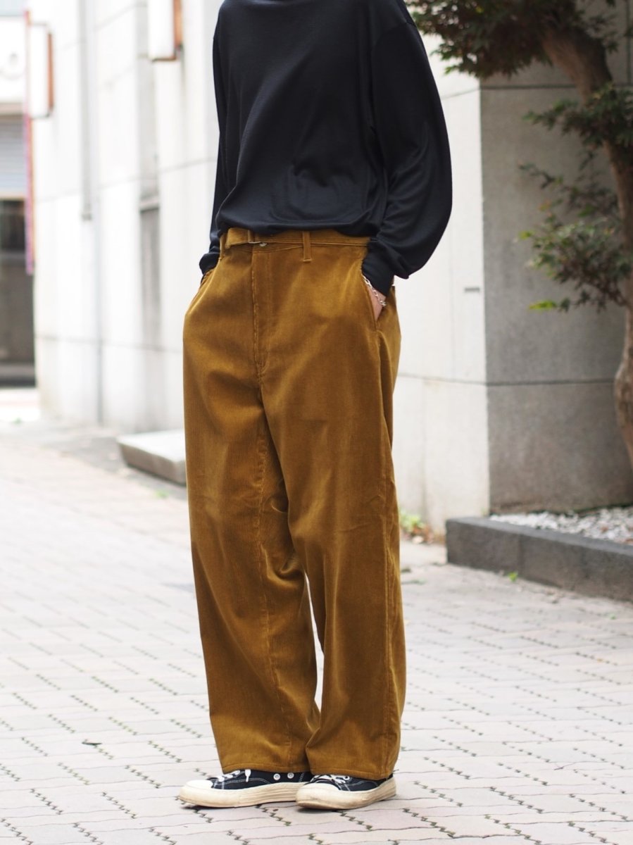 画像5: YOKO SAKAMOTO /  BELTED TROUSERS / CORDUROY (5)