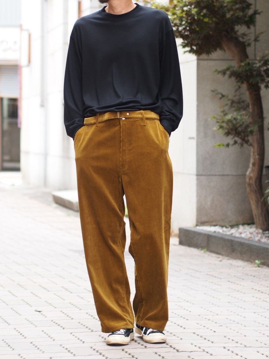 画像3: YOKO SAKAMOTO /  BELTED TROUSERS / CORDUROY (3)