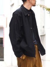 画像8: YOKO SAKAMOTO /  WORK BLOUSE / HERRINGBONE / BLACK (8)