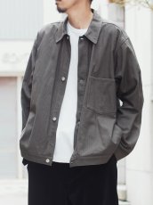 画像14: YOKO SAKAMOTO /  WORK BLOUSE / HERRINGBONE / OLIVE (14)