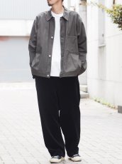 画像12: YOKO SAKAMOTO /  WORK BLOUSE / HERRINGBONE / OLIVE (12)