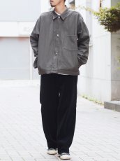 画像2: YOKO SAKAMOTO /  WORK BLOUSE / HERRINGBONE / OLIVE (2)