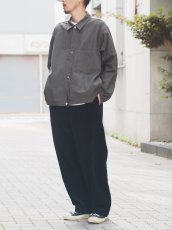 画像7: YOKO SAKAMOTO /  WORK BLOUSE / HERRINGBONE / OLIVE (7)