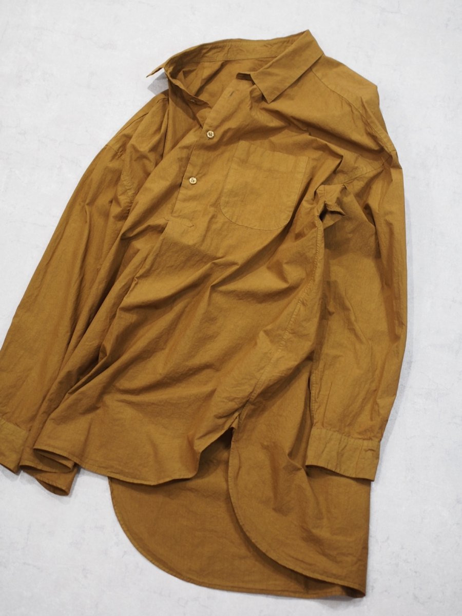 画像8: YOKO SAKAMOTO /  PULLOVER SHIRT /  MAX HIGH COUNT TYPEWRITER - GARMENT DYE (8)