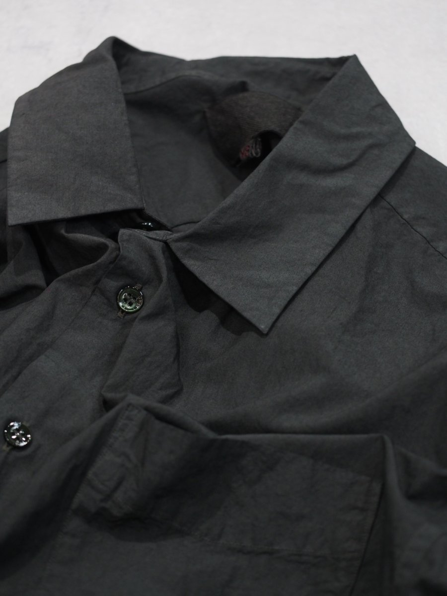画像6: YOKO SAKAMOTO /  REGULAR COLLAR SHIRT /  MAX HIGH COUNT TYPEWRITER - NATURAL GARMENT DYE (6)