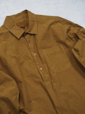 画像2: YOKO SAKAMOTO /  PULLOVER SHIRT /  MAX HIGH COUNT TYPEWRITER - GARMENT DYE (2)