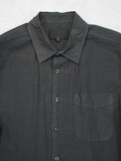 画像2: YOKO SAKAMOTO /  REGULAR COLLAR SHIRT /  MAX HIGH COUNT TYPEWRITER - NATURAL GARMENT DYE (2)