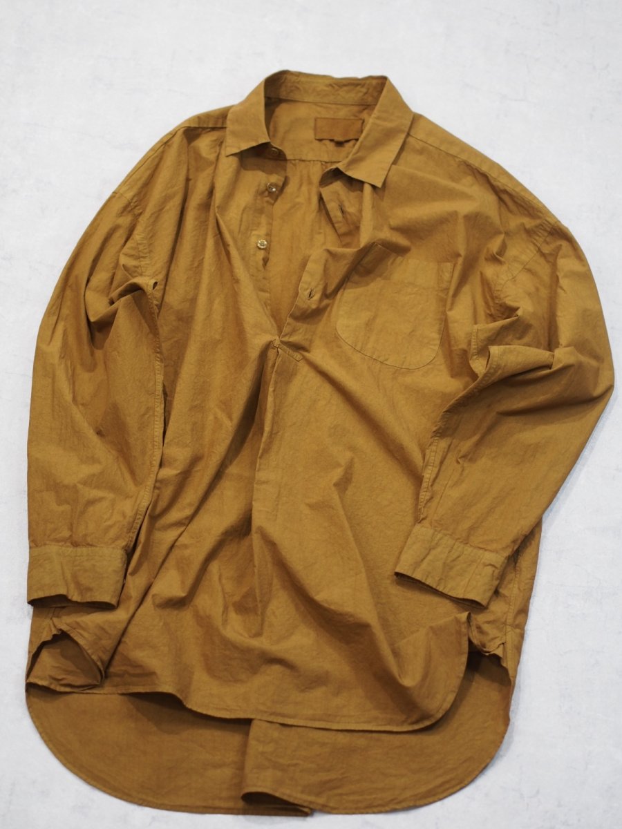 画像5: YOKO SAKAMOTO /  PULLOVER SHIRT /  MAX HIGH COUNT TYPEWRITER - GARMENT DYE (5)