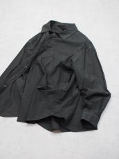 画像5: YOKO SAKAMOTO /  REGULAR COLLAR SHIRT /  MAX HIGH COUNT TYPEWRITER - NATURAL GARMENT DYE (5)