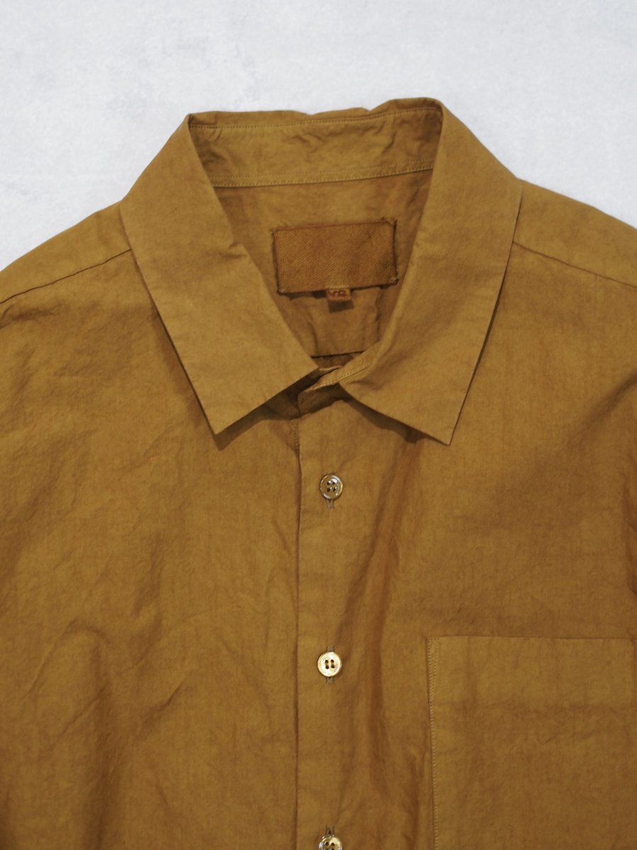 画像3: YOKO SAKAMOTO /  PULLOVER SHIRT /  MAX HIGH COUNT TYPEWRITER - GARMENT DYE (3)