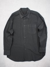 画像1: YOKO SAKAMOTO /  REGULAR COLLAR SHIRT /  MAX HIGH COUNT TYPEWRITER - NATURAL GARMENT DYE (1)