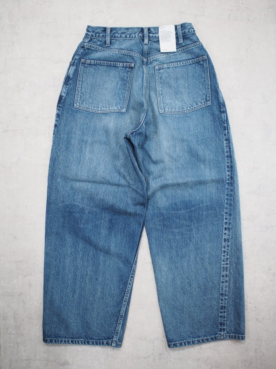 画像4: CIOTA / WIDE BAGGY 5 POCKET PANTS / Medium Blue (4)