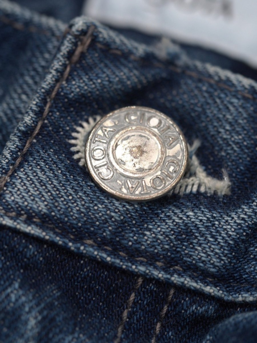 画像8: CIOTA / WIDE BAGGY 5 POCKET PANTS / Medium Blue (8)