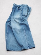 画像6: CIOTA / WIDE BAGGY 5 POCKET PANTS / Medium Blue (6)