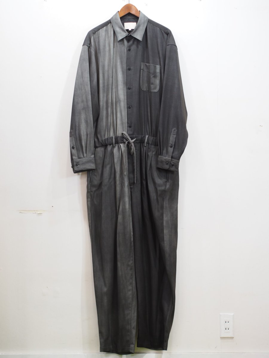 画像1: YOKO SAKAMOTO /  JUMP SUIT / WOOL GABARDINE-UNEVEN DYE / 「 Size L 」 (1)