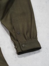 画像7: YOKO SAKAMOTO / SHIRT DRESS / WOOL GABARDINE-UNEVEN DYE  (7)