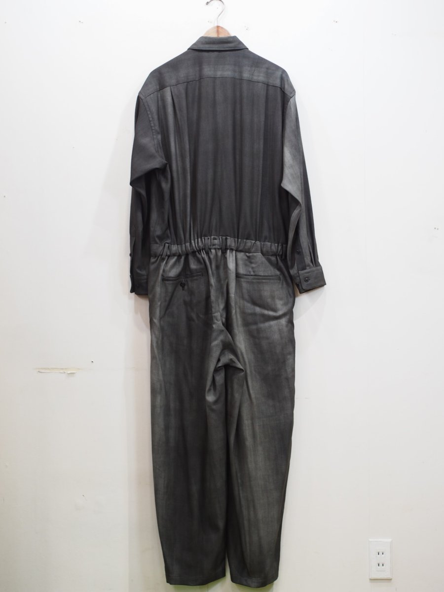 画像2: YOKO SAKAMOTO /  JUMP SUIT / WOOL GABARDINE-UNEVEN DYE / 「 Size M」 (2)