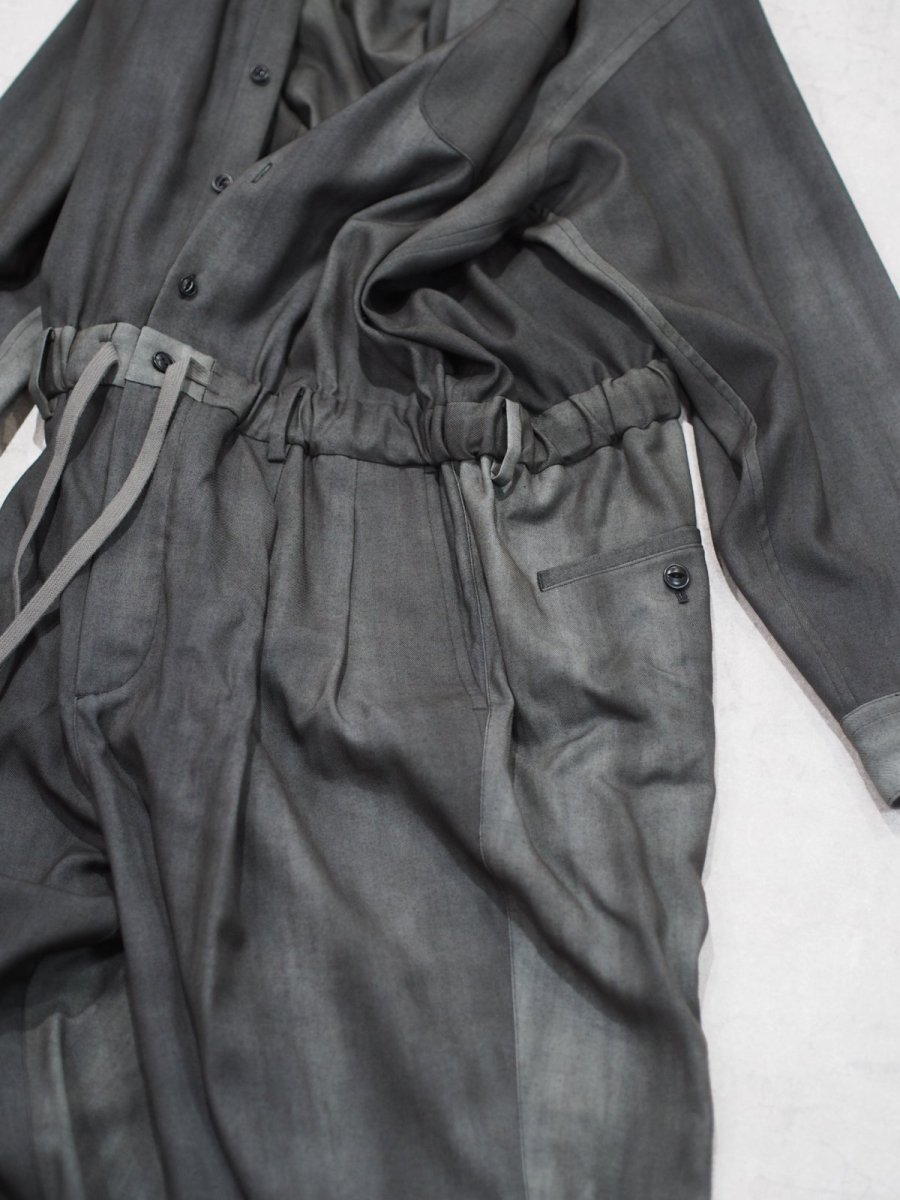 画像8: YOKO SAKAMOTO /  JUMP SUIT / WOOL GABARDINE-UNEVEN DYE / 「 Size S 」 (8)
