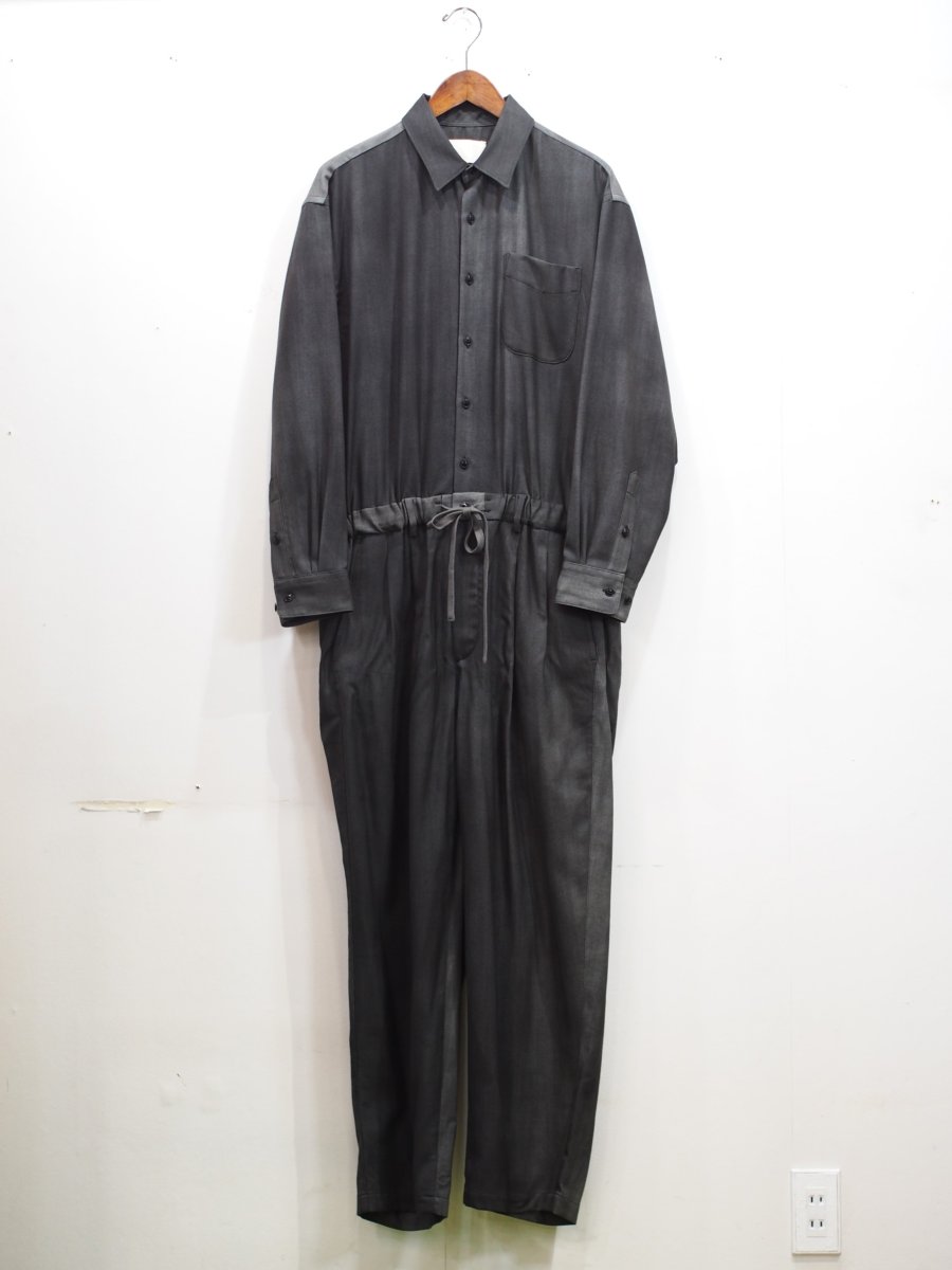 画像1: YOKO SAKAMOTO /  JUMP SUIT / WOOL GABARDINE-UNEVEN DYE / 「 Size S 」 (1)
