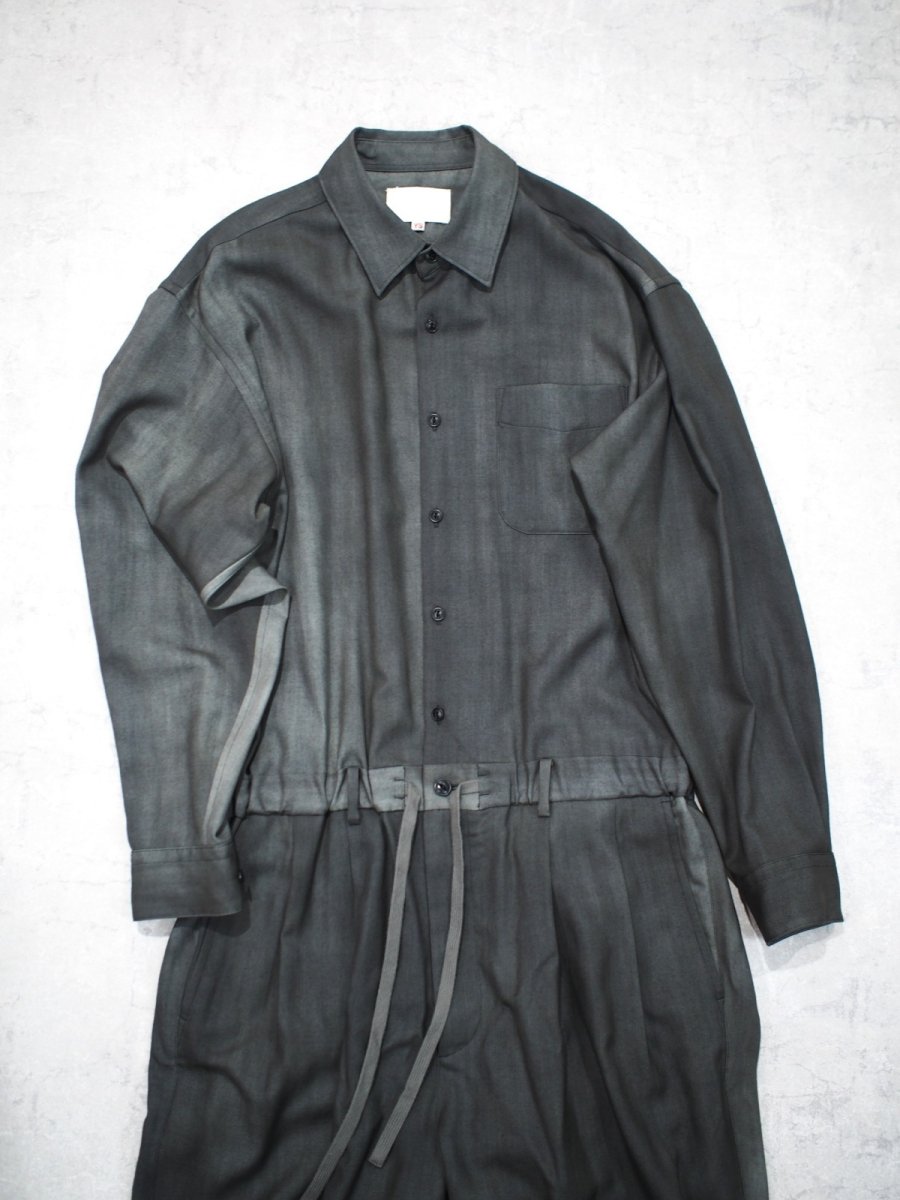 画像3: YOKO SAKAMOTO /  JUMP SUIT / WOOL GABARDINE-UNEVEN DYE / 「 Size M」 (3)