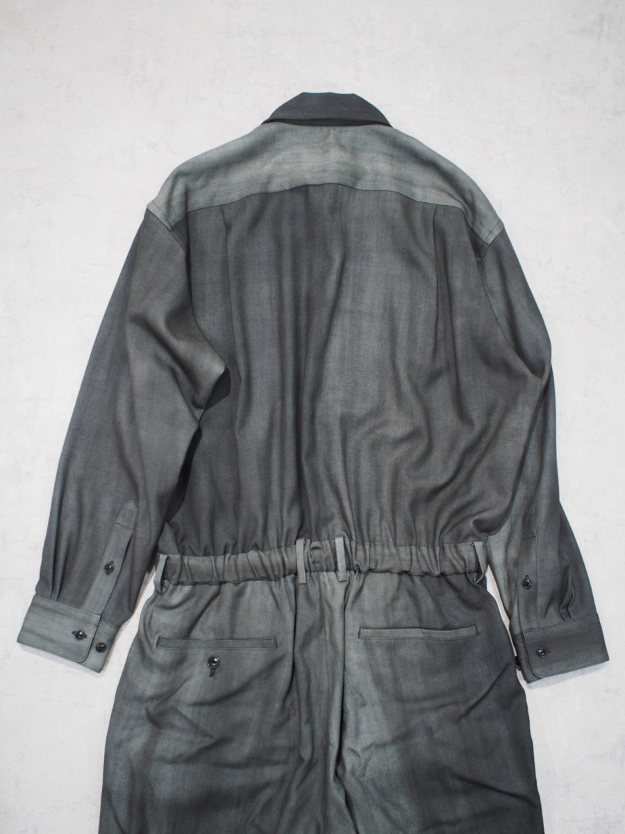 画像5: YOKO SAKAMOTO /  JUMP SUIT / WOOL GABARDINE-UNEVEN DYE / 「 Size S 」 (5)