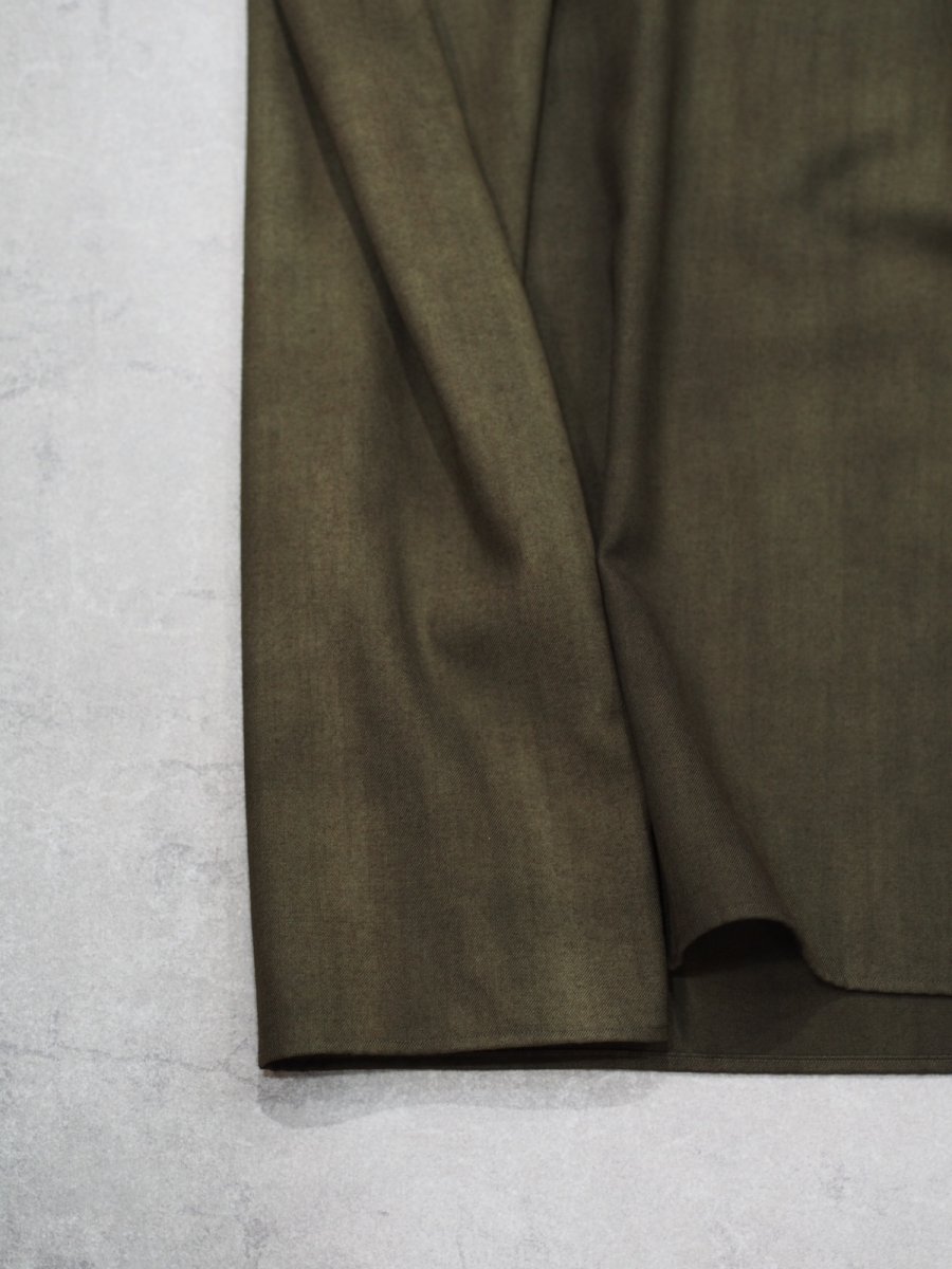 画像6: YOKO SAKAMOTO / SHIRT DRESS / WOOL GABARDINE-UNEVEN DYE  (6)