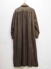 画像3: YOKO SAKAMOTO / SHIRT DRESS / WOOL GABARDINE-UNEVEN DYE  (3)