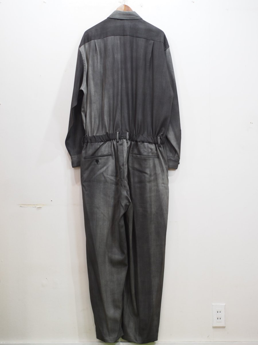 画像2: YOKO SAKAMOTO /  JUMP SUIT / WOOL GABARDINE-UNEVEN DYE / 「 Size L 」 (2)