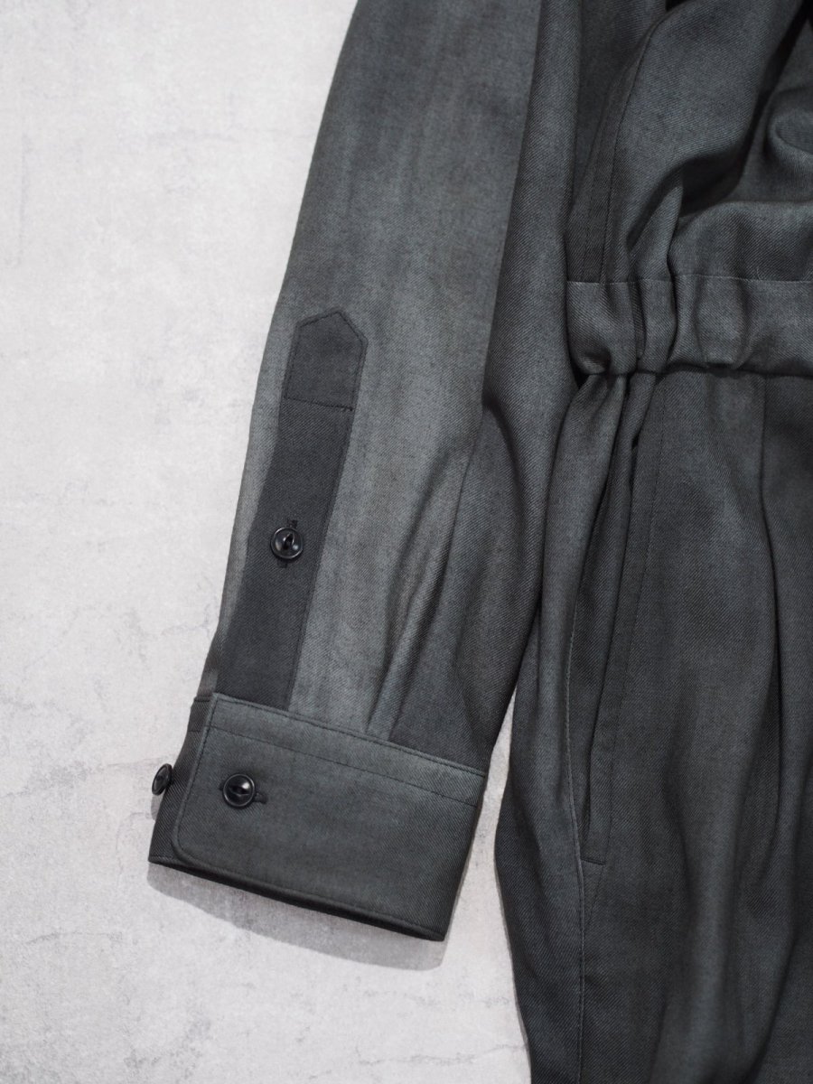 画像9: YOKO SAKAMOTO /  JUMP SUIT / WOOL GABARDINE-UNEVEN DYE / 「 Size M」 (9)
