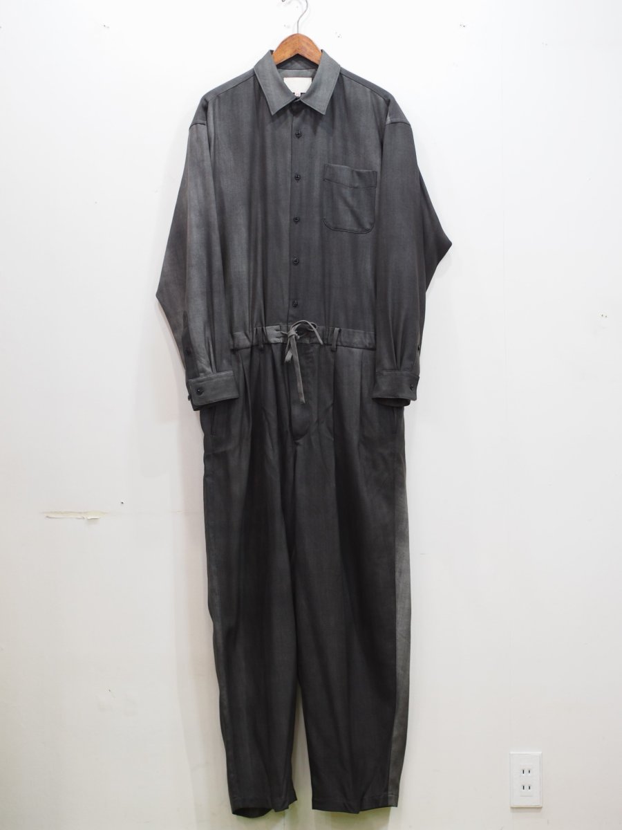 画像1: YOKO SAKAMOTO /  JUMP SUIT / WOOL GABARDINE-UNEVEN DYE / 「 Size M」 (1)