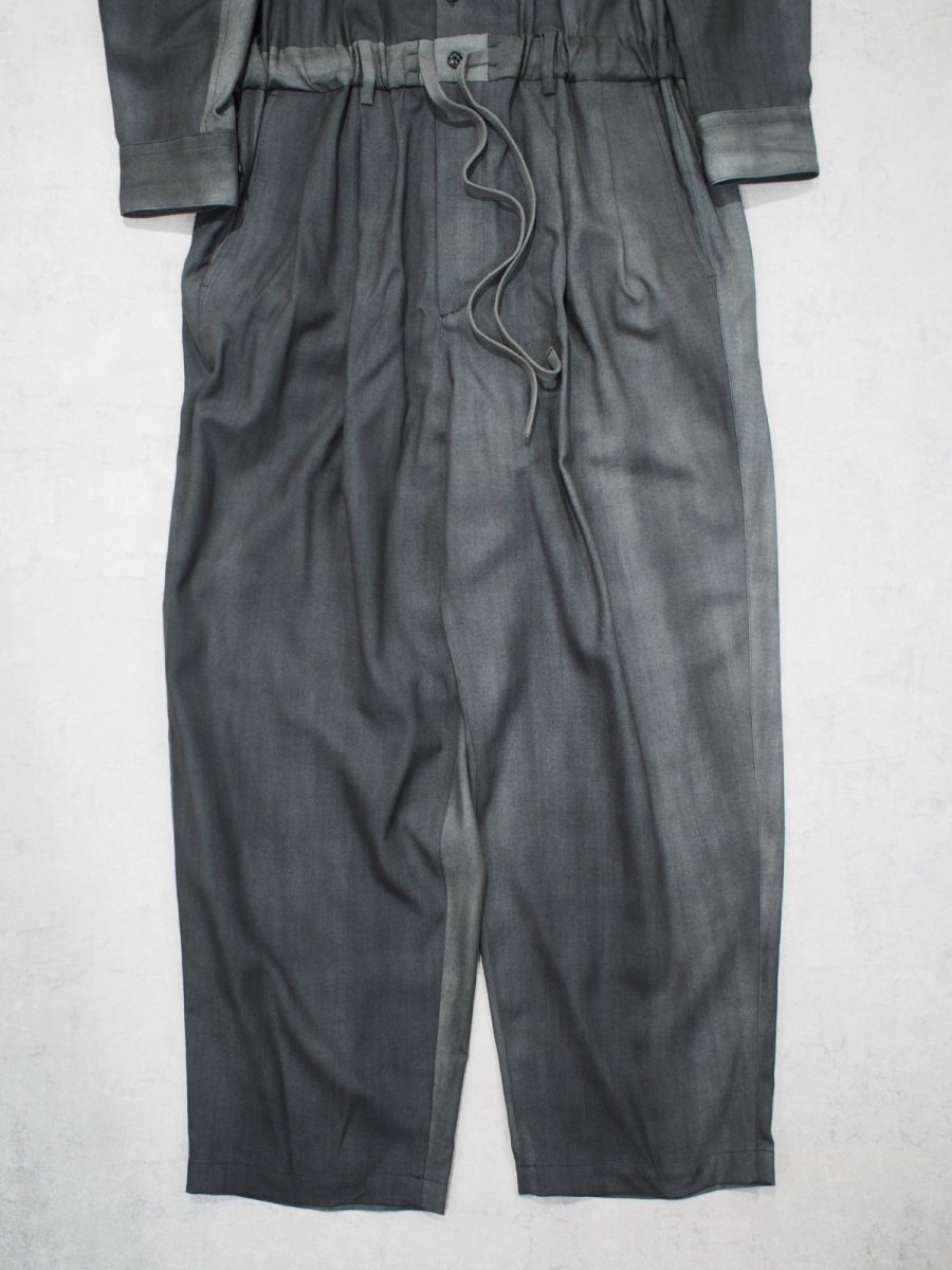 画像4: YOKO SAKAMOTO /  JUMP SUIT / WOOL GABARDINE-UNEVEN DYE / 「 Size S 」 (4)