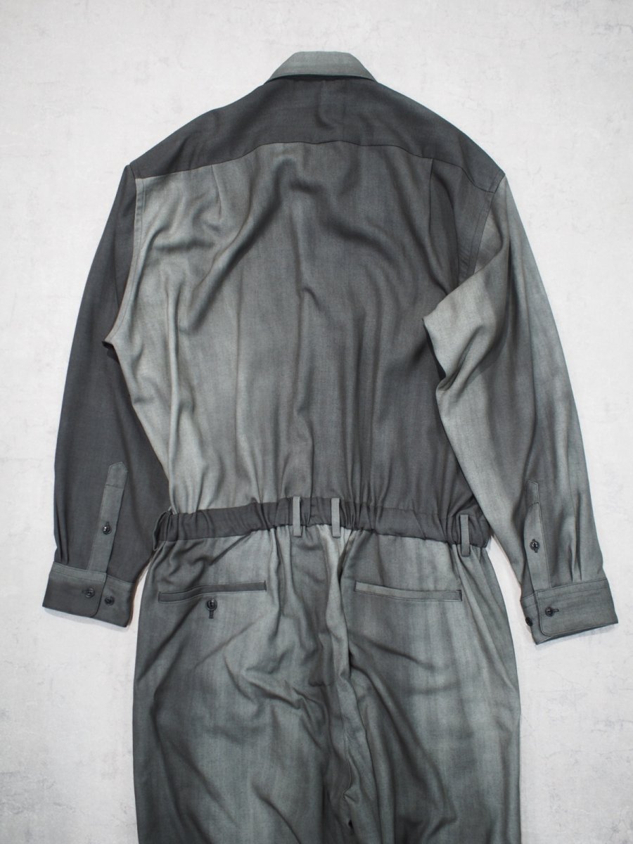画像5: YOKO SAKAMOTO /  JUMP SUIT / WOOL GABARDINE-UNEVEN DYE / 「 Size L 」 (5)