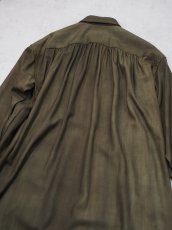 画像5: YOKO SAKAMOTO / SHIRT DRESS / WOOL GABARDINE-UNEVEN DYE  (5)